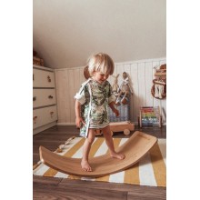 Dębowa deska do balansowania dla dziecka