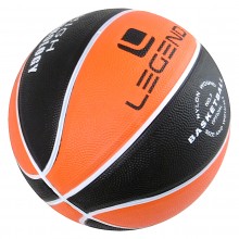 Piłka do koszykówki BB700 rozmiar 7 czarno-pomarańczowa Legend