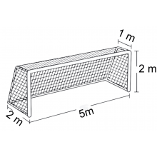 Komplet siatek na bramki do piłki nożnej JUNIOR |5m x 2m| PE 4mm bezwęzłowa - Legend Sport