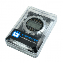 Cyfrowy stoper w metalowej obudowie 10 międzyczasów