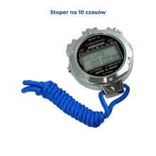 Cyfrowy stoper w metalowej obudowie 10 międzyczasów
