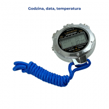 Cyfrowy stoper w metalowej obudowie 10 międzyczasów